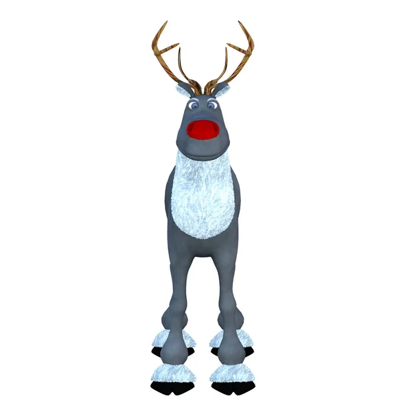 3D illustration of reindeer　 — Stok Foto